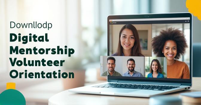 Digital mentorship volunteer orientation Banner